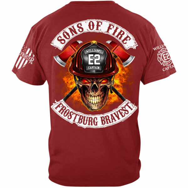 Sons Of Fire Custom Shirt For Firefighters Fireman Shirt H2511 - Image 5