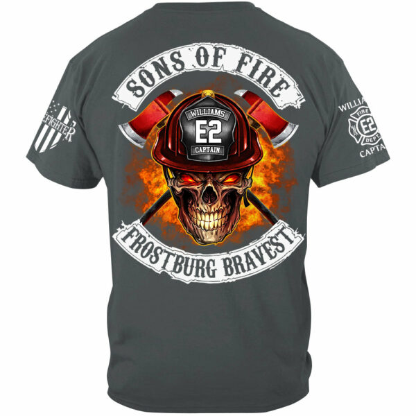 Sons Of Fire Custom Shirt For Firefighters Fireman Shirt H2511 - Image 2