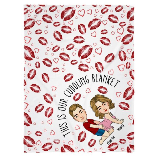 Spending The Holidays With You Is The Greatest Gift Of All - Couple Personalized Custom Blanket - Christmas Gift For Husband Wife, Anniversary - Image 2