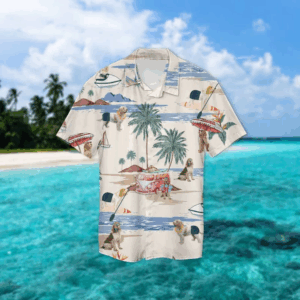 Spinone Italiano Summer Beach Hawaiian Shirt, Hawaiian Shirts For Men Short Sleeve Aloha Beach Shirt