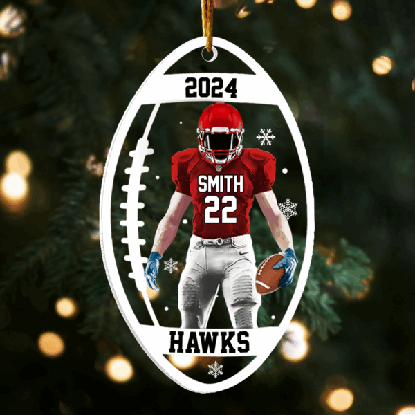 Stadium Series Spotlight Football Ornaments - Personalized Acrylic Ornament - Image 3
