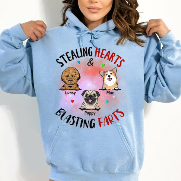 Stealing Hearts Blasting Farts Personalized Shirt for Dog Mom Cute Gift For Dog Lover H2511 - Image 11