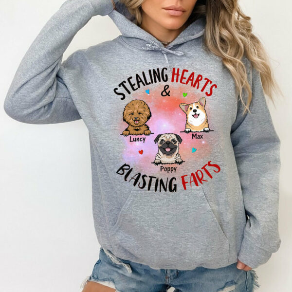 Stealing Hearts Blasting Farts Personalized Shirt for Dog Mom Cute Gift For Dog Lover H2511 - Image 10