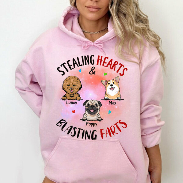 Stealing Hearts Blasting Farts Personalized Shirt for Dog Mom Cute Gift For Dog Lover H2511 - Image 12