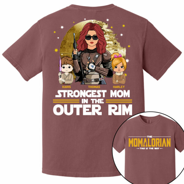 Strongest Mom In The Outer Rim - The Momalorian Personalized Shirt Gift For Mom - Custom Mother's Day Gift 2025 Tu24 - Image 14