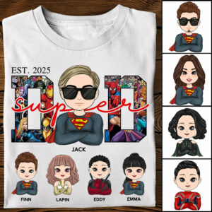 Super Dad - Personalized Shirt Gift For Dad Mom Tu24