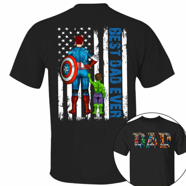 Super Dad - The Man The Myth The Legend - Personalized Shirt For Dad Grandpa Husband NA04 - Image 13