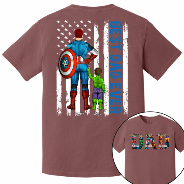 Super Dad - The Man The Myth The Legend - Personalized Shirt For Dad Grandpa Husband NA04 - Image 3