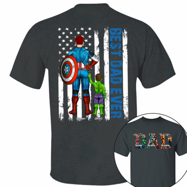 Super Dad - The Man The Myth The Legend - Personalized Shirt For Dad Grandpa Husband NA04 - Image 14