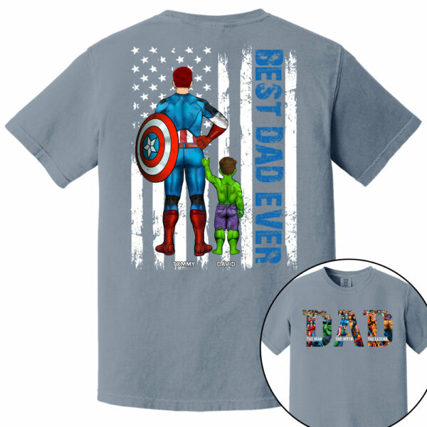 Super Dad - The Man The Myth The Legend - Personalized Shirt For Dad Grandpa Husband NA04 - Image 5