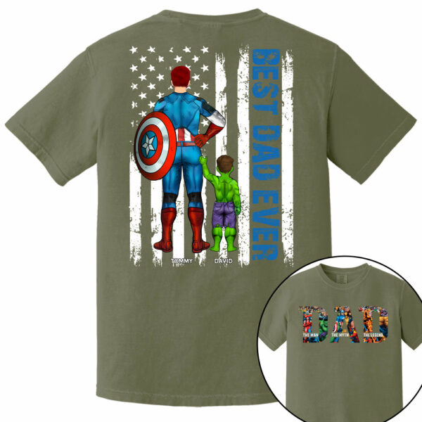 Super Dad - The Man The Myth The Legend - Personalized Shirt For Dad Grandpa Husband NA04 - Image 7