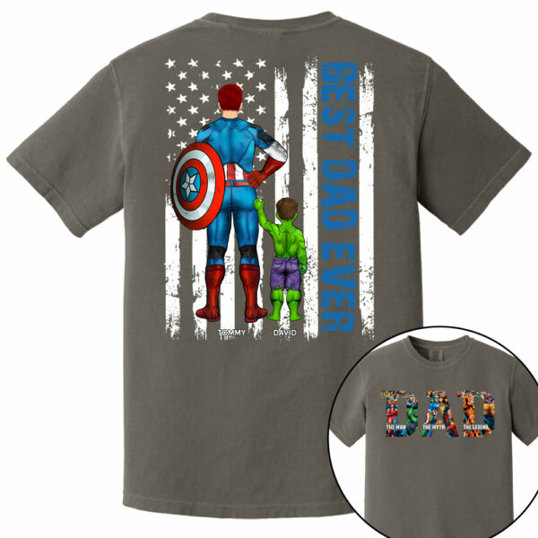 Super Dad - The Man The Myth The Legend - Personalized Shirt For Dad Grandpa Husband NA04 - Image 8