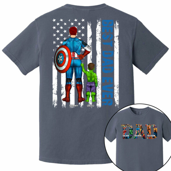 Super Dad - The Man The Myth The Legend - Personalized Shirt For Dad Grandpa Husband NA04 - Image 6