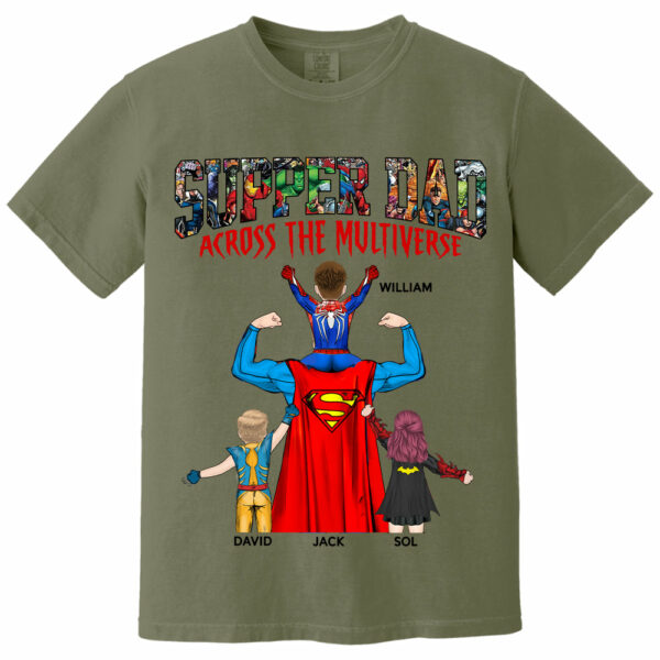 Super Dad Across The Multiverse - Father's Day 2025 Personalized Shirt Tu24 - Image 14