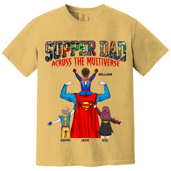 Super Dad Across The Multiverse - Father's Day 2025 Personalized Shirt Tu24 - Image 15