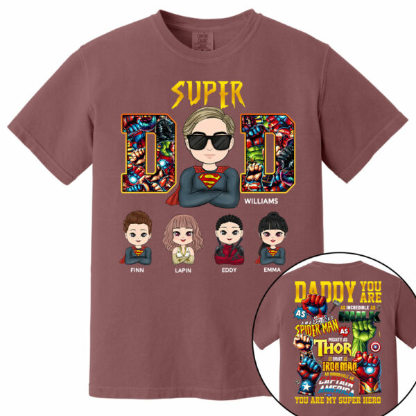 Super Dad Daddy You Are - Personalized Shirt Gift For Dad - Image 8
