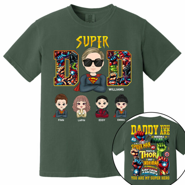 Super Dad Daddy You Are - Personalized Shirt Gift For Dad - Image 10