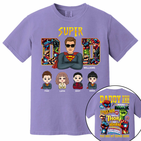 Super Dad Daddy You Are - Personalized Shirt Gift For Dad Vr2 - Image 12