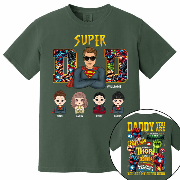 Super Dad Daddy You Are - Personalized Shirt Gift For Dad Vr2 - Image 7