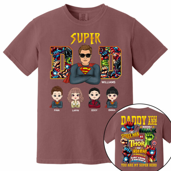 Super Dad Daddy You Are - Personalized Shirt Gift For Dad Vr2 - Image 11