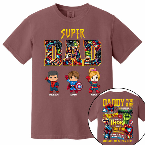 Super Dad, Daddy You Are , Personalized Shirt, Custom Father's Day Gift 2025 T1807 - Image 13