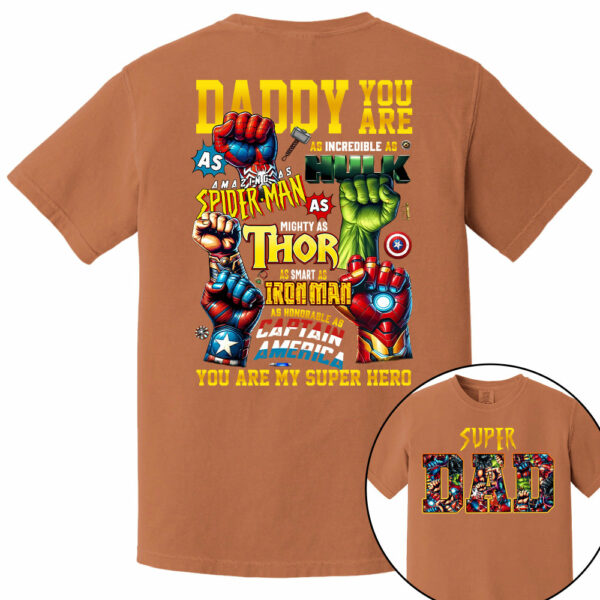 Super Dad Daddy You Are Shirt, Custom Father's Day Gift 2025 For Dad - Image 13
