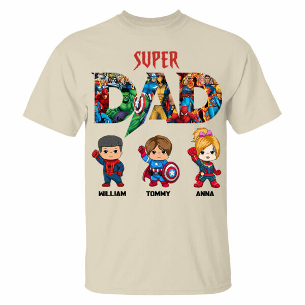 Super Dad, Personalized Shirt, Custom Father's Day Gift 2025 T1807 - Image 9