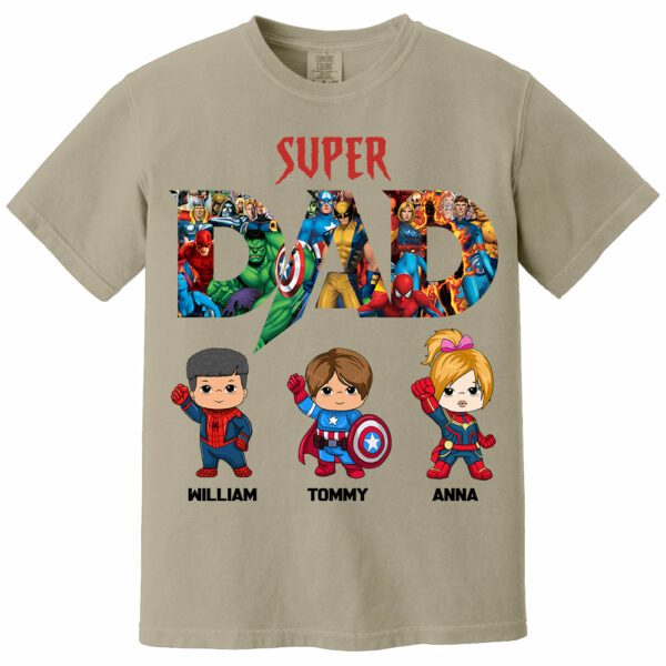 Super Dad, Personalized Shirt, Custom Father's Day Gift 2025 T1807 - Image 11