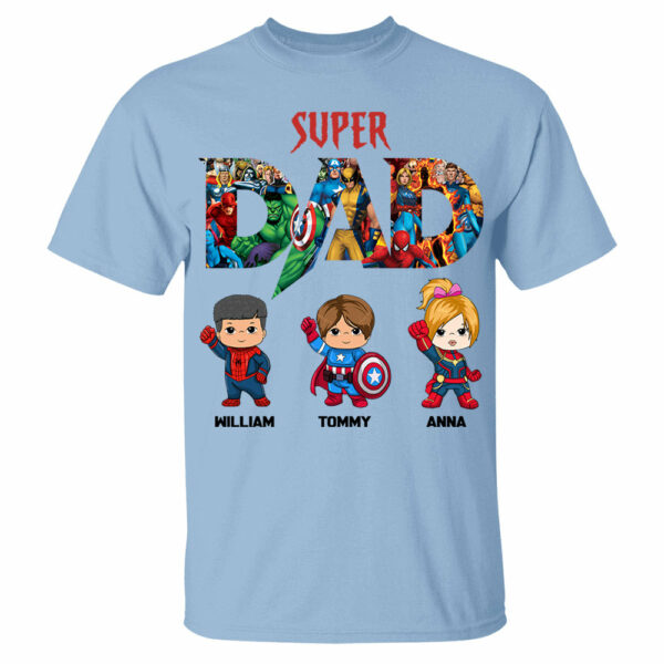 Super Dad, Personalized Shirt, Custom Father's Day Gift 2025 T1807 - Image 6