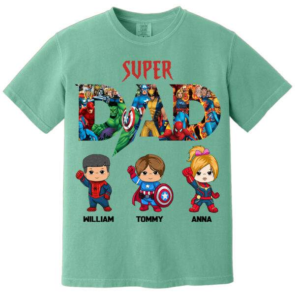 Super Dad, Personalized Shirt, Custom Father's Day Gift 2025 T1807 - Image 10