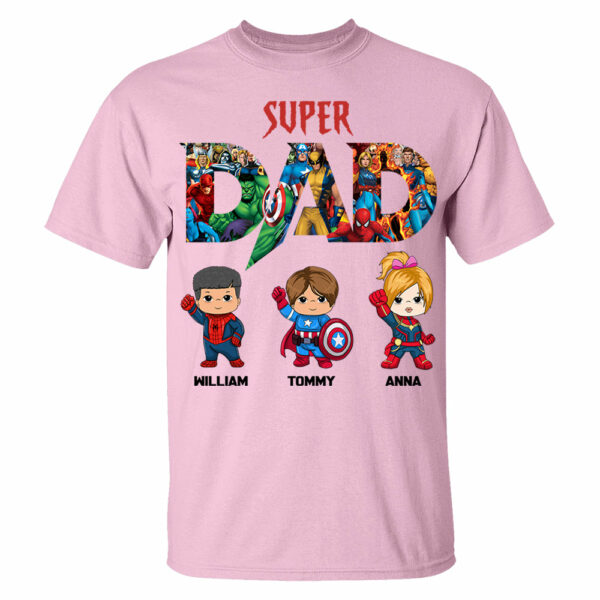 Super Dad, Personalized Shirt, Custom Father's Day Gift 2025 T1807 - Image 7