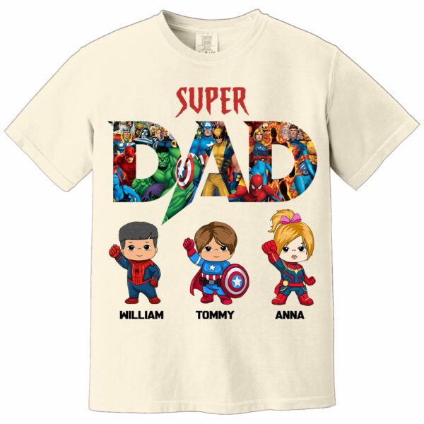 Super Dad, Personalized Shirt, Custom Father's Day Gift 2025 T1807 - Image 12