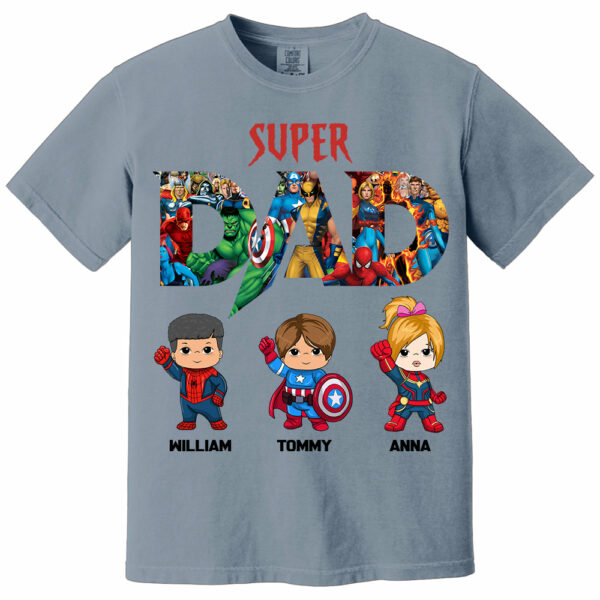 Super Dad, Personalized Shirt, Custom Father's Day Gift 2025 T1807 - Image 13