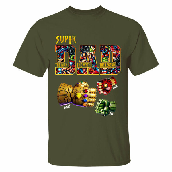 Super Dad The Man The Myth The Legend - Personalized Shirt Father's Day - Image 8