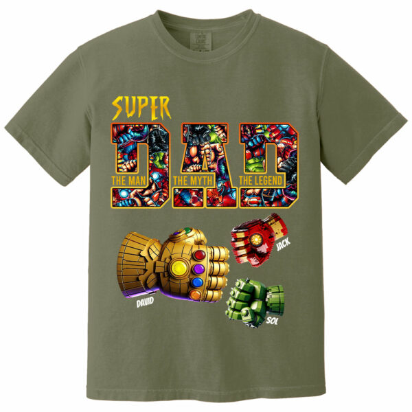 Super Dad The Man The Myth The Legend - Personalized Shirt Father's Day - Image 14