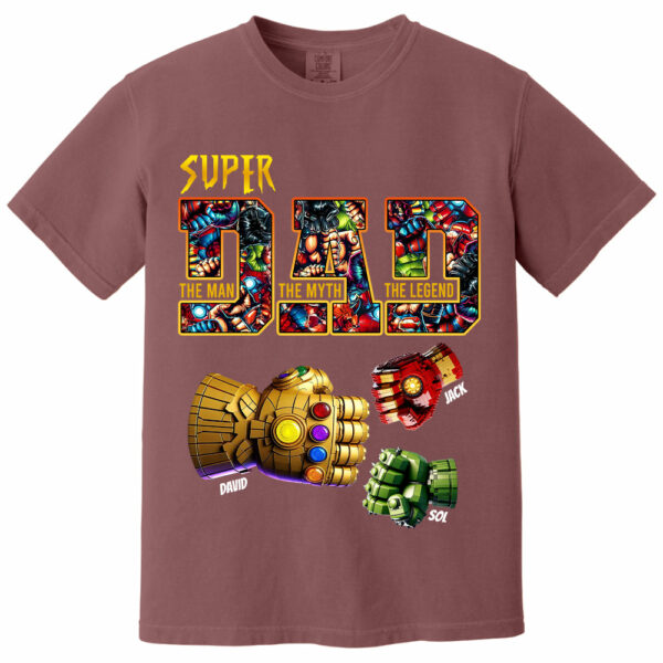 Super Dad The Man The Myth The Legend - Personalized Shirt Father's Day - Image 11