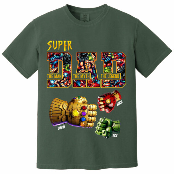 Super Dad The Man The Myth The Legend - Personalized Shirt Father's Day - Image 12
