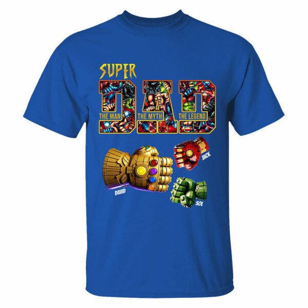 Super Dad The Man The Myth The Legend - Personalized Shirt Father's Day - Image 9