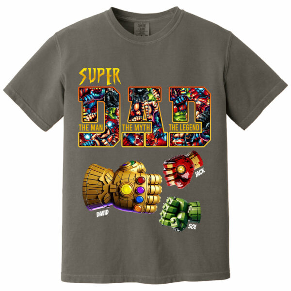 Super Dad The Man The Myth The Legend - Personalized Shirt Father's Day - Image 13