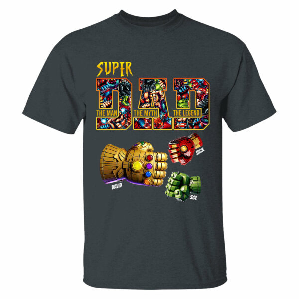 Super Dad The Man The Myth The Legend - Personalized Shirt Father's Day - Image 6