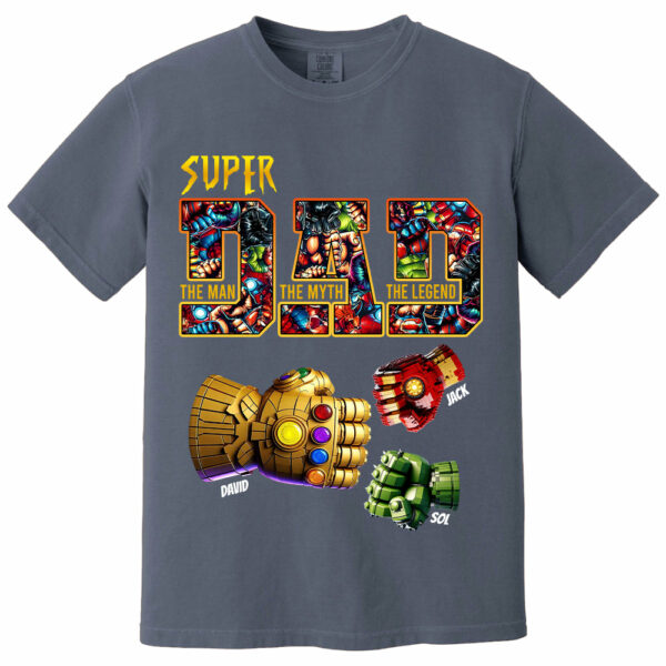 Super Dad The Man The Myth The Legend - Personalized Shirt Father's Day - Image 15