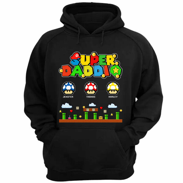 Super Daddio - Personalized Funny Shirt Custom Family Member - Image 3