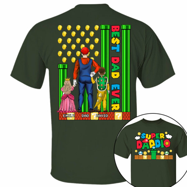Super Daddio Best Dad Ever - Father's Day Personalized Shirt Do98 - Image 5