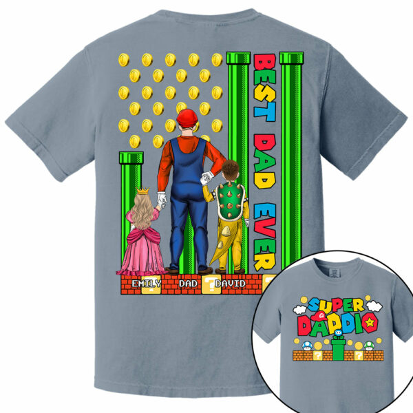 Super Daddio Best Dad Ever - Father's Day Personalized Shirt Do98 - Image 15