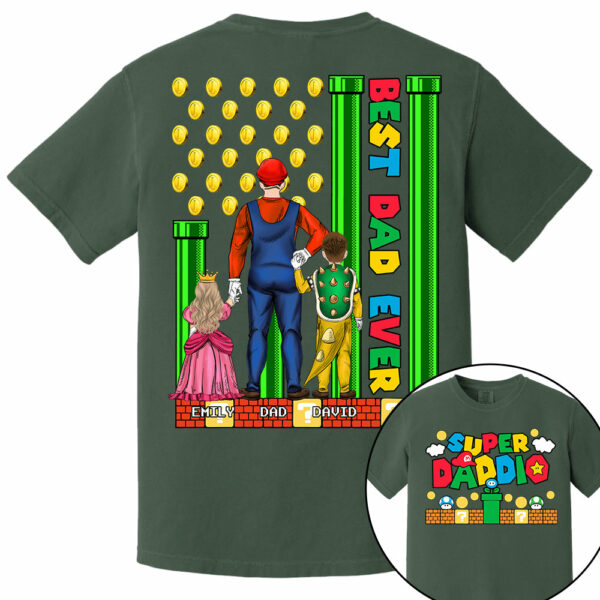 Super Daddio Best Dad Ever - Father's Day Personalized Shirt Do98 - Image 14