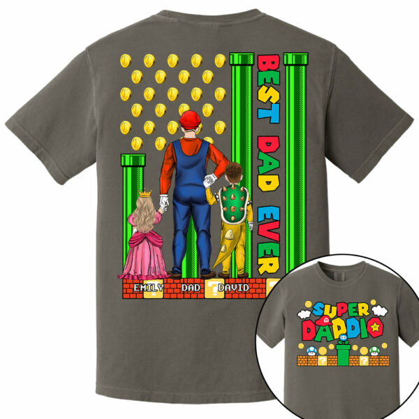 Super Daddio Best Dad Ever - Father's Day Personalized Shirt Do98 - Image 9