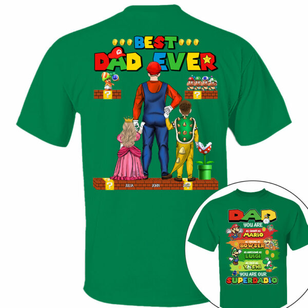 Super Daddio Best Dad Ever, Personalized Shirt, Gift For Dad, Father's Day T1807 - Image 10