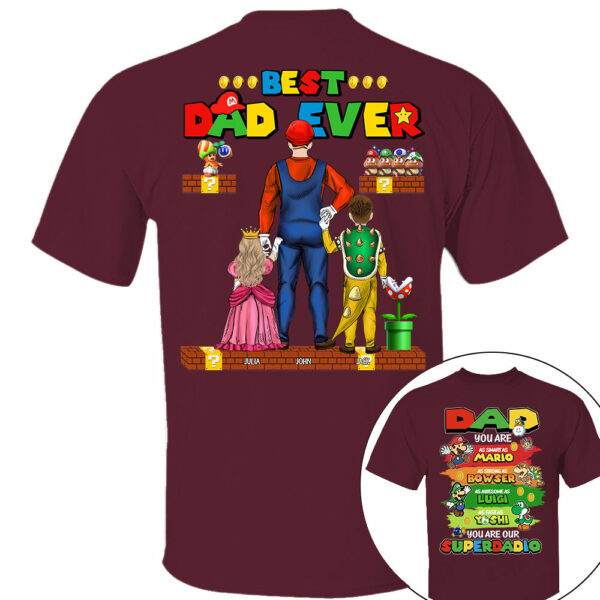 Super Daddio Best Dad Ever, Personalized Shirt, Gift For Dad, Father's Day T1807 - Image 3