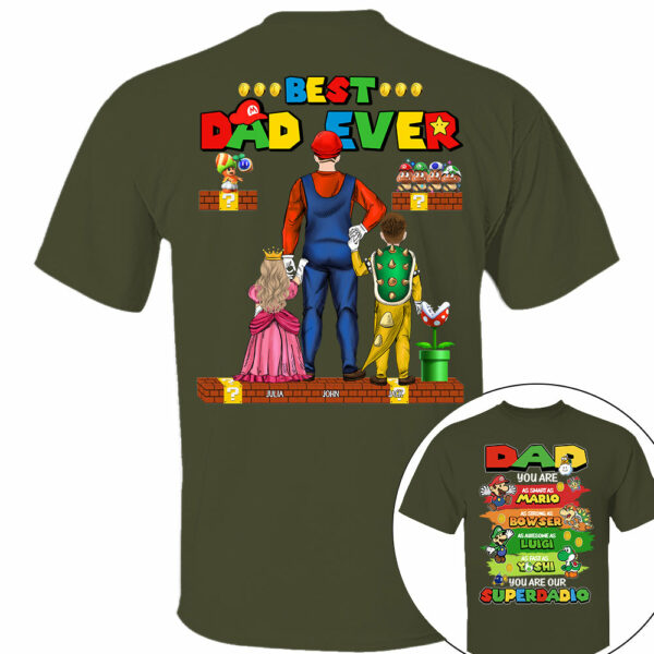 Super Daddio Best Dad Ever, Personalized Shirt, Gift For Dad, Father's Day T1807 - Image 5