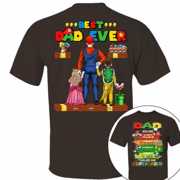 Super Daddio Best Dad Ever, Personalized Shirt, Gift For Dad, Father's Day T1807 - Image 2